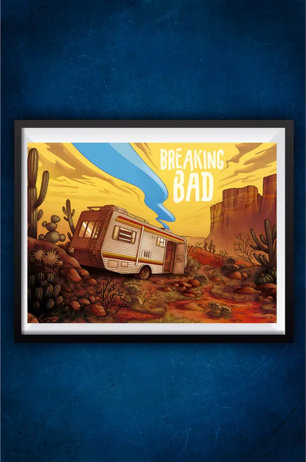 Multicolor_Acrylic_Breaking_Bad_Van_Art_Breaking_Bad_Poster_For_Home_Decor